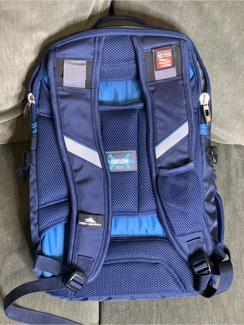 High Sierra Two-Tone Navy and Light Blue Men's Backpack